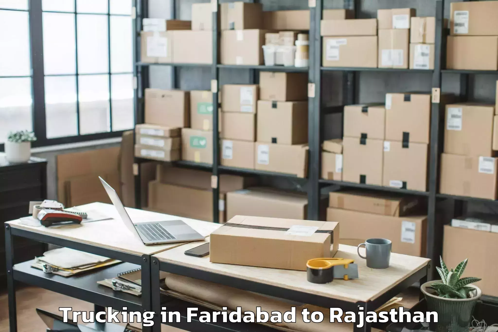 Discover Faridabad to Pindwara Trucking